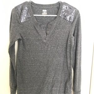 Grey Long Sleeve Tee